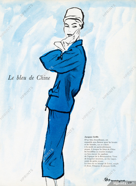 Jacques Griffe 1958 Bleu de Chine, Pierre Mourgue