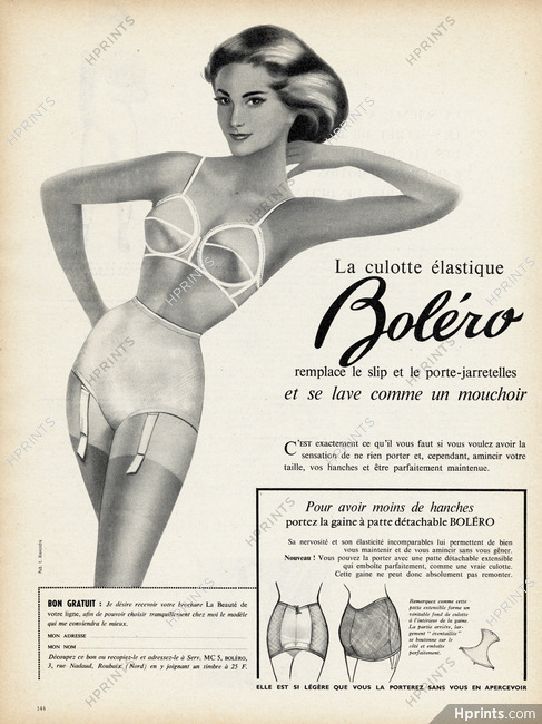 Boléro 1959 Culotte élastique