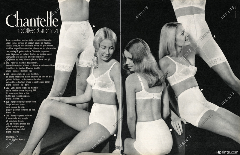 Pantie Girdle, Lingerie — Vintage original prints and images