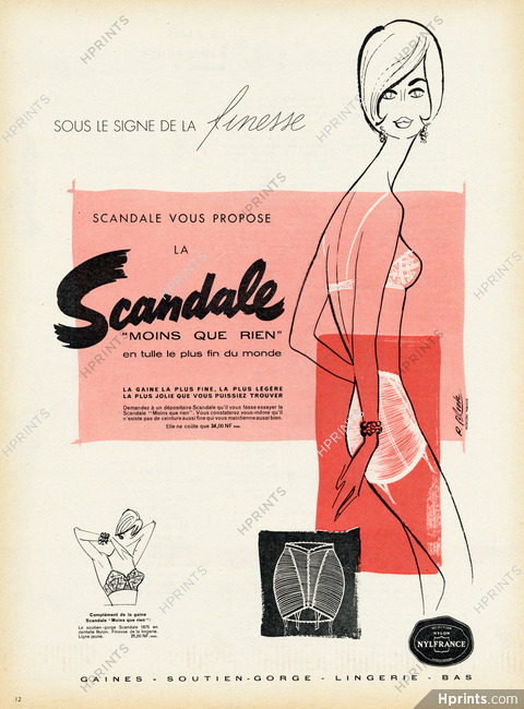 Scandale (Lingerie) 1961 Girdle, Roger Blonde