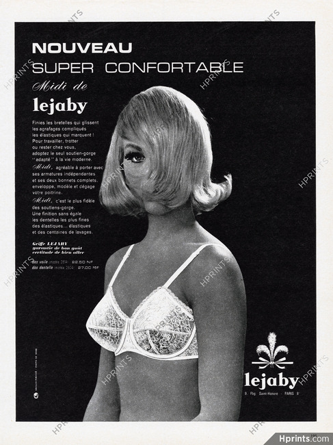 Lejaby 1962 Bra, Photo De Seine (L) — Advertisement