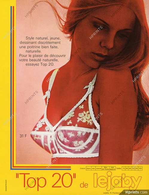 Lejaby (Lingerie) 1970 Model Top 20, Bra