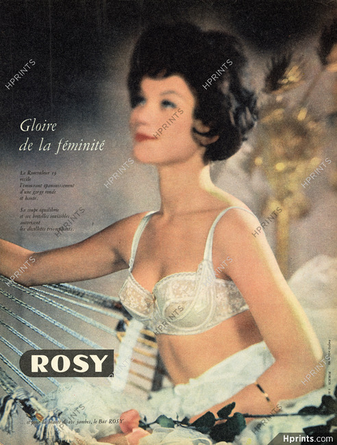Rosy (Lingerie) 1959 Le Roucouleur Bra, Photo Molinard