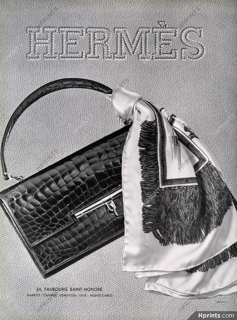 Hermès 1956 Handbag, Scarf