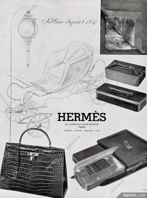 Hermès 1954 Handbag Model Kelly, Fur Blanket, Calash