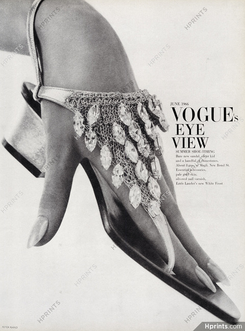 Magli (Shoes) 1966 Rhinestones, Photo Peter Rand