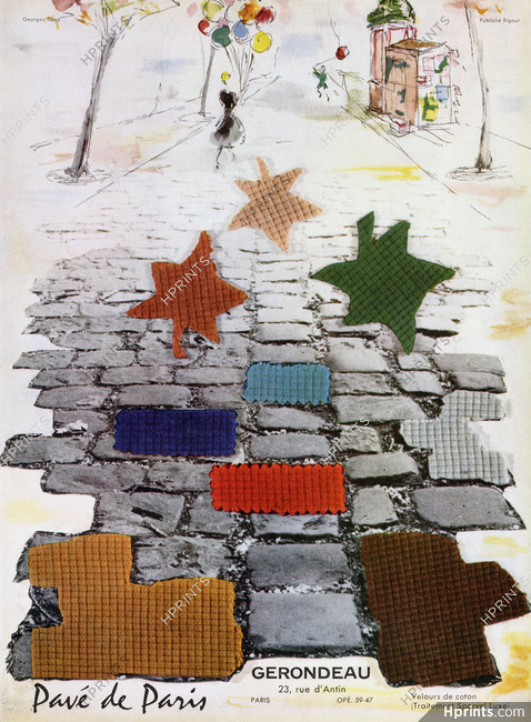 Gerondeau (Fabric) 1957 Pavé de Paris, Photo Georges Saad