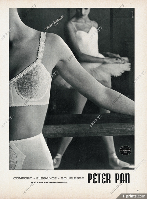 Peter Pan (Lingerie) 1964 Bra, Ets Oriano, Ballerina