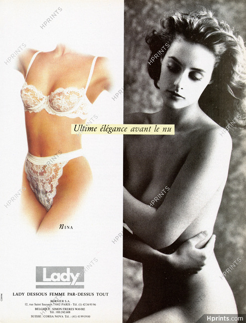 Lady (Lingerie) 1991 "Nina" Bra