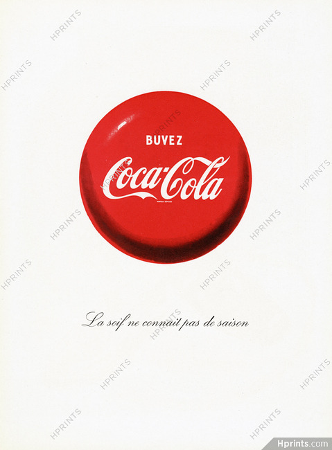 Coca-Cola 1950 La soif ne connaît pas de saison