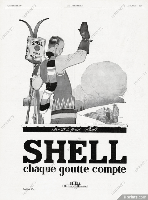 Shell 1929 Ski, René Vincent
