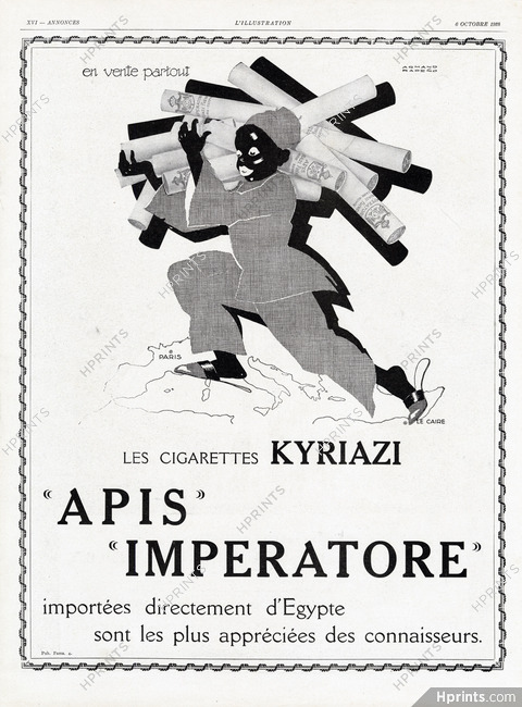 Kyriazi (Cigarettes) 1928 Apis, Imperatore, Armand Rapeno