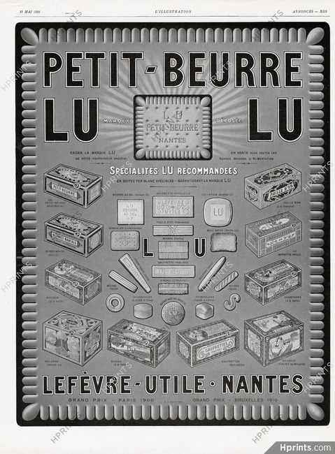LU (Lefèvre-Utile) 1929 Petit Beurre