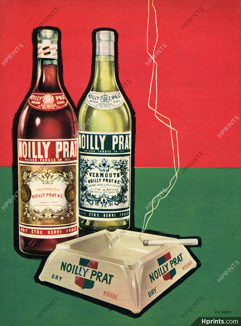 Noilly Prat 1957 Vermouth, Poster Art