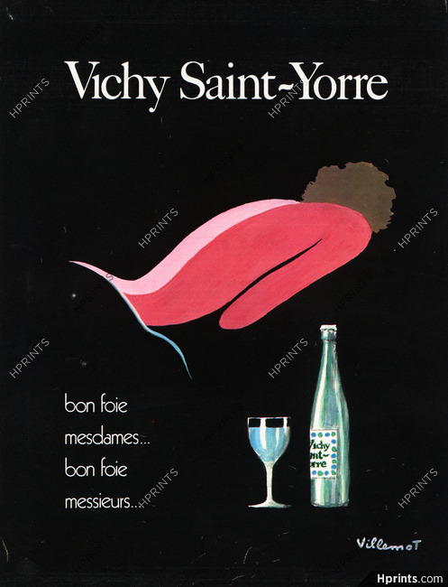 Vichy Saint-Yorre (Water) 1972 Villemot