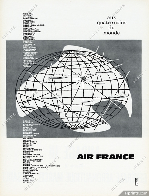 Air France 1961 Aux quatre coins du monde