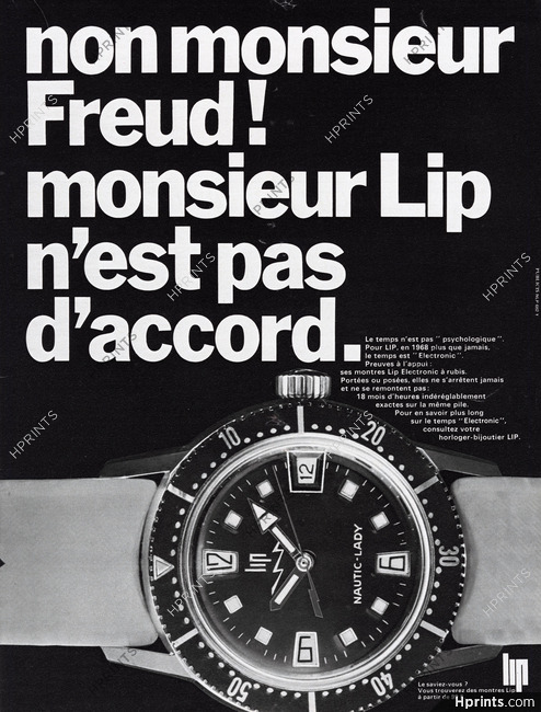 LIP (Watches) 1968 Monsieur Lip, Nautic Lady