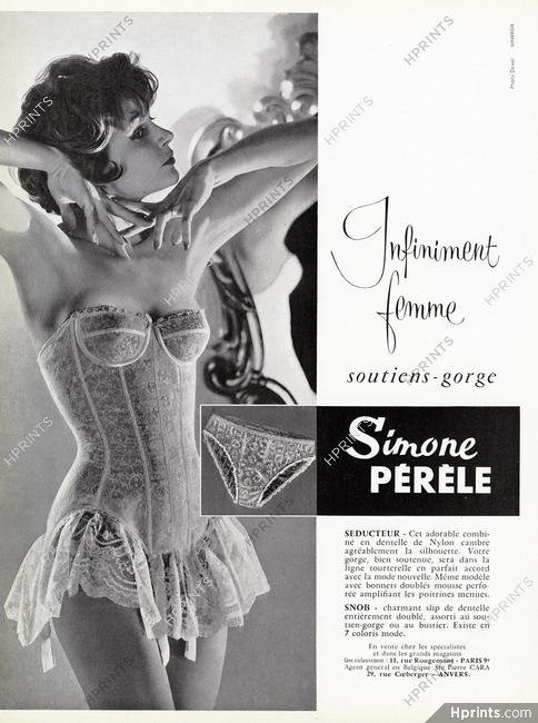 Simone Pérèle 1959 Combiné dentelle, Photo Deval