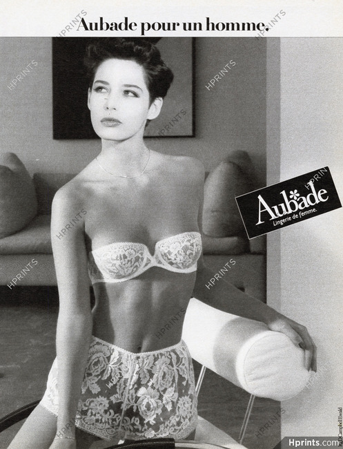 Aubade (Lingerie) 1985 Bra — Advertisement