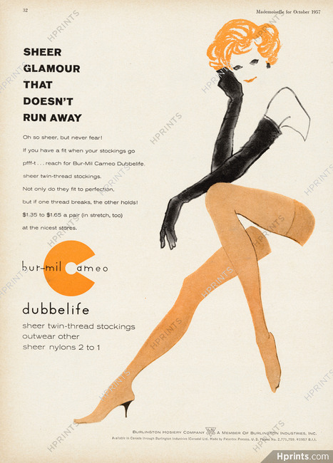 Burlington (Hosiery) 1957 Stockings