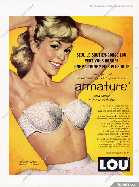 Lou (Lingerie) 1959 Bra, Pin-up