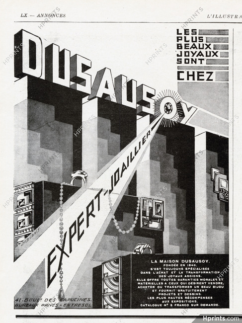 Dusausoy 1929 Expert Joaillier, M. Dubois