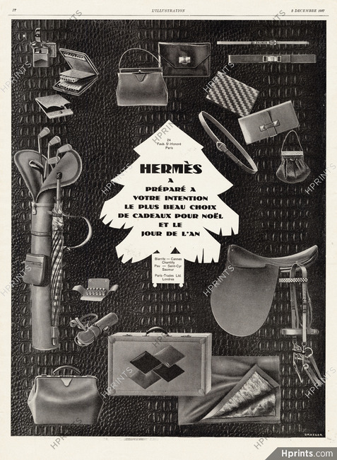 Hermès 1927 Sports Equipment, Golf, polo, luggage, handbags, Saddle