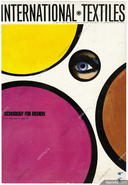 René Gruau 1970 International Textiles Cover