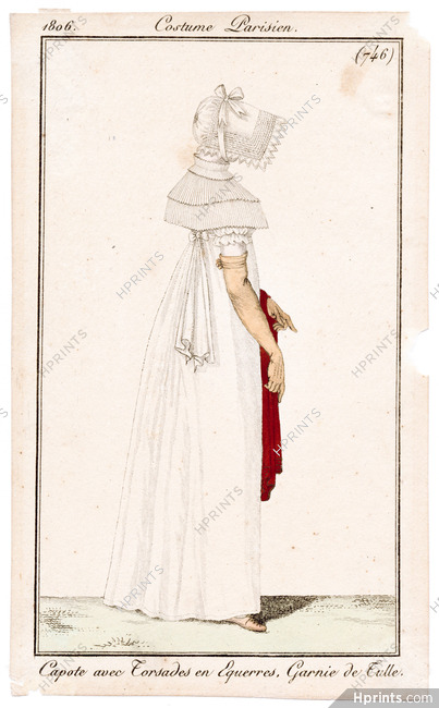 Le Journal des Dames et des Modes 1806 Costume Parisien N°746
