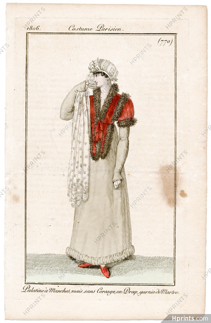 Le Journal des Dames et des Modes 1806 Costume Parisien N°770