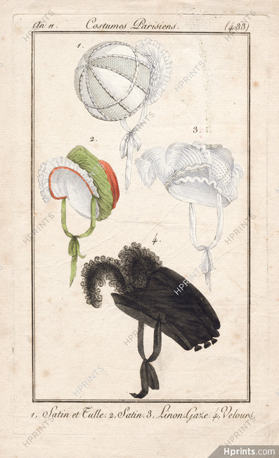 Le Journal des Dames et des Modes 1802 (An 11) Costume Parisien N°433