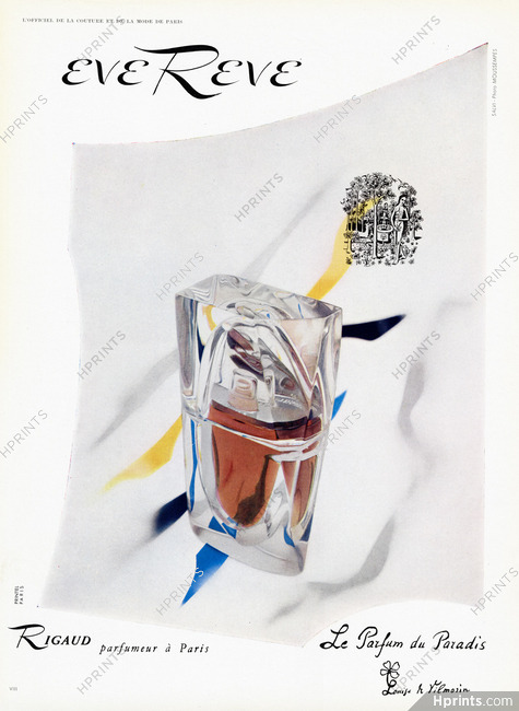 Rigaud (Perfumes) 1957 Eve Reve, Louise De Vilmorin, Photo Moussempès