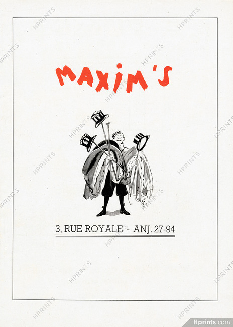 Maxim's (Restaurant) 1946 SEM