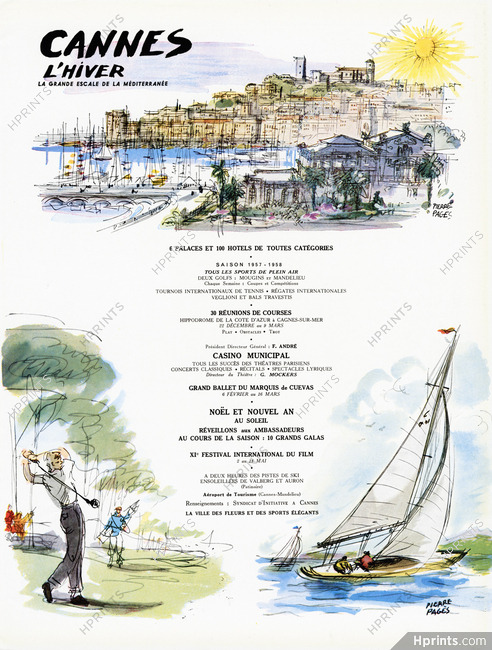 Cannes L'Hiver 1957 Saison 57-58, Pierre Pagès
