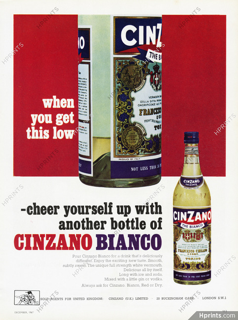 Cinzano 1967 The Bianco