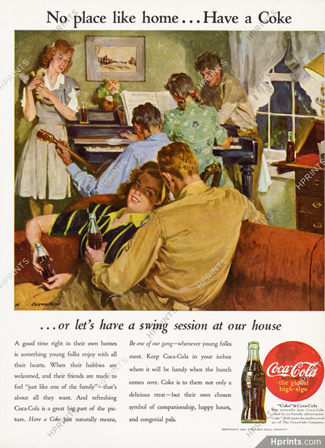 Coca-Cola 1945 No place like home