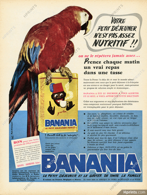 Banania 1960 Parrot