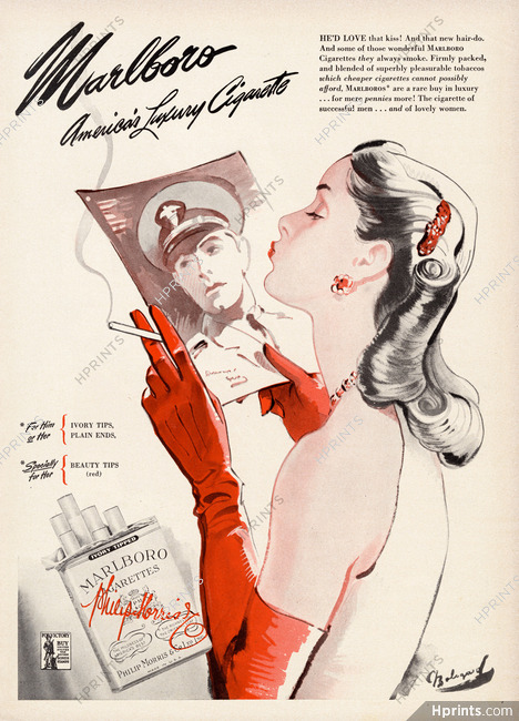 Marlboro (Cigarettes) 1944 Bodegard, Kiss
