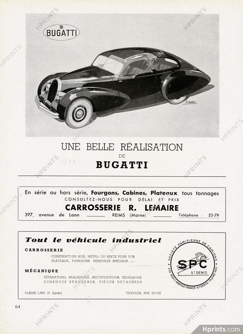 Bugatti (Cars) 1946 R. Géri