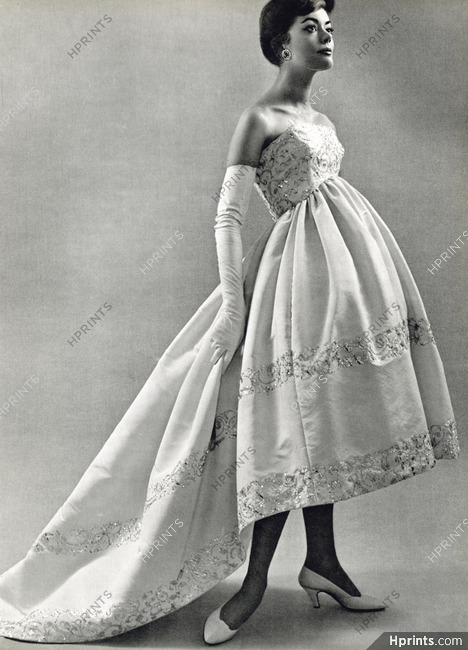Balenciaga 1958 Robe en faille rose, Evening Dress