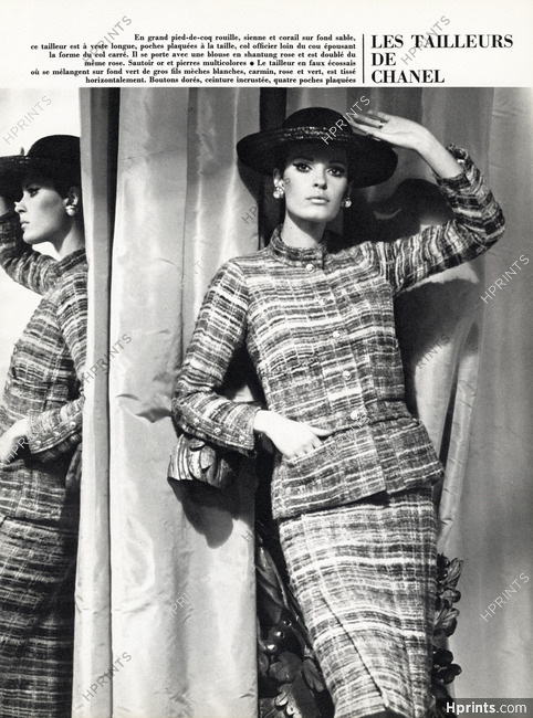 Chanel P/E 1962. Photo Guy Arsac. Mannequin Anne-Marie.