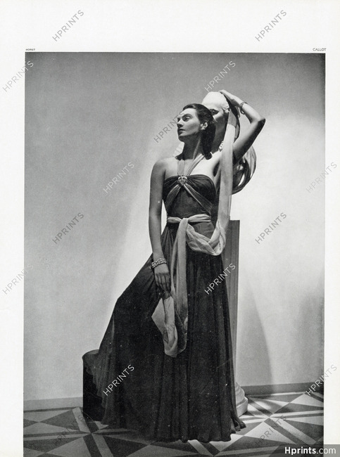 Callot Soeurs 1937 Horst, Fashion Photography
