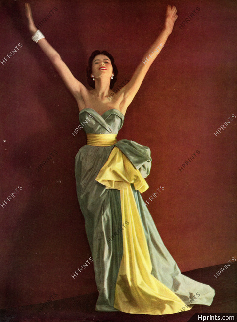 Christian Dior 1950 Strapless Dress