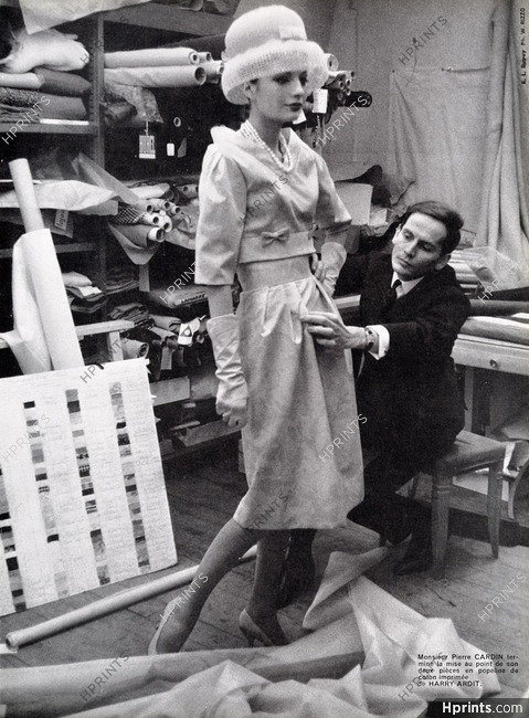 Pierre Cardin 1959 Harry Ardit, Photo Willy Rizzo