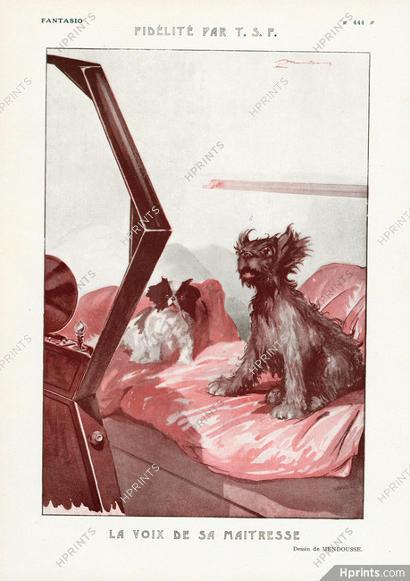 La Voix de sa Maitresse, 1923 - Mendousse Dogs