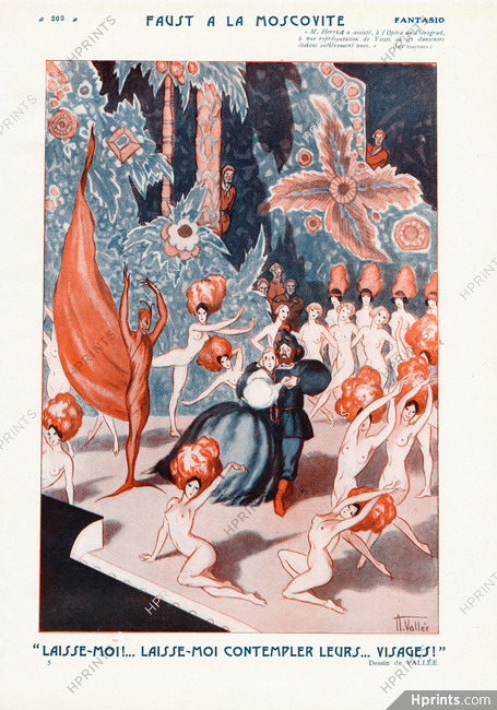 Faust à la Moscovite, 1922 - Armand Vallée Chorus girls, Opera, Dancers, Devil