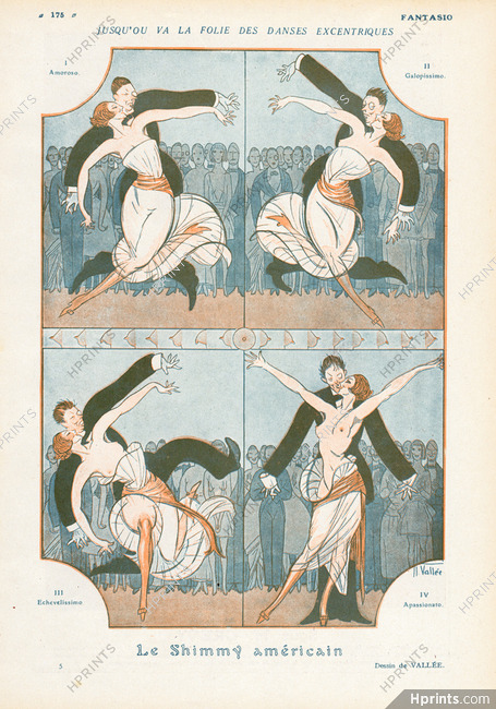 La Folie des Danses Excentriques — Le Shimmy Américain, 1920 - Armand Vallée