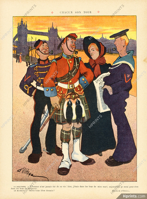 D'Ostoya 1912 Scottish Soldier, Sailor in London
