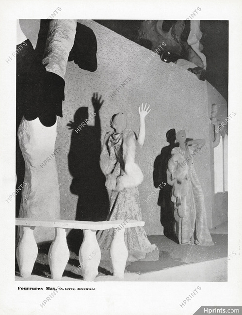 Fourrures Max 1937 Mannequins Siégel, Exposition internationale de Paris, Pavillon de l'Elégance, Photo Wols