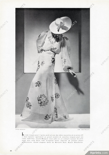 Lucile Manguin 1938 Bijoux Boucheron, Photo Joffé